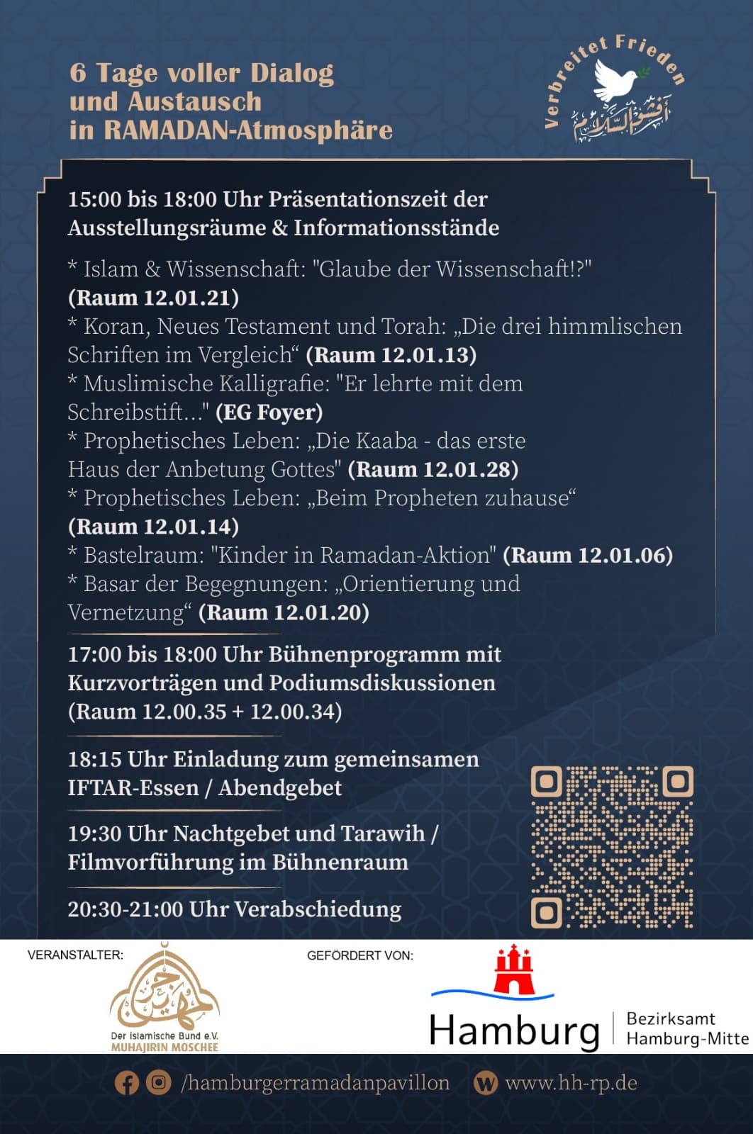 Weiterer Flyer des Hamburger Ramadan Pavillons 2026