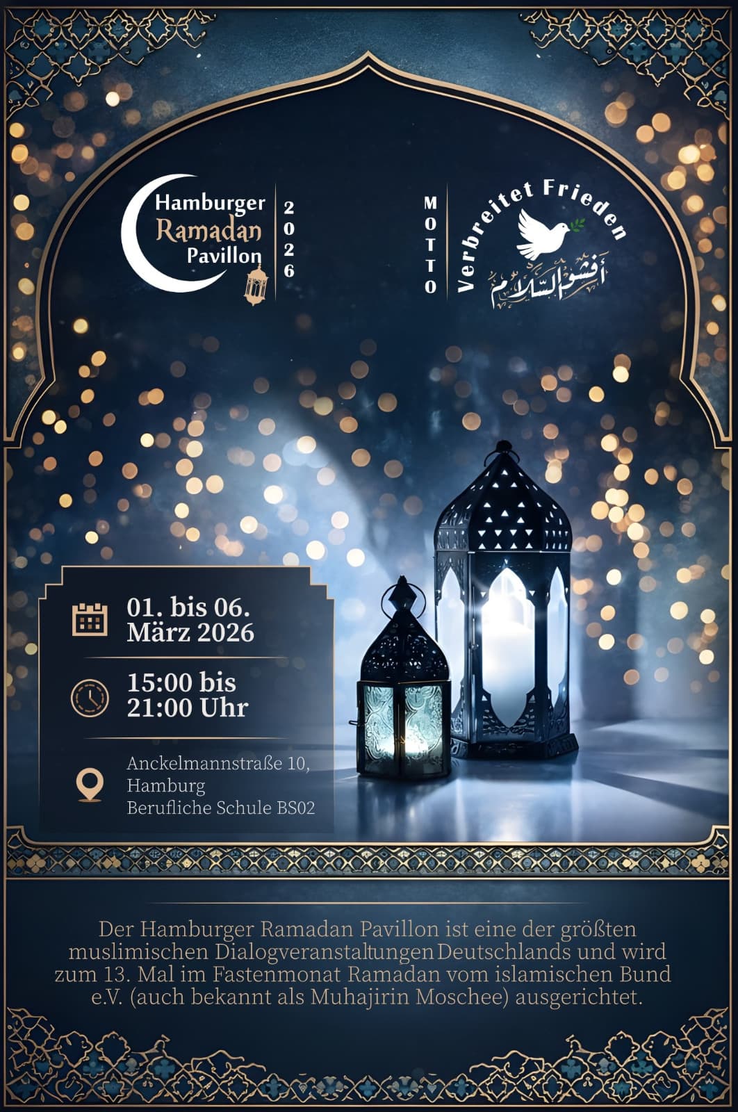 Flyer des Hamburger Ramadan Pavillons 2026